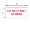Nevs Printed Chart Tape - Tap Water Only No Straw, PK3 NT-111 - alternate 2